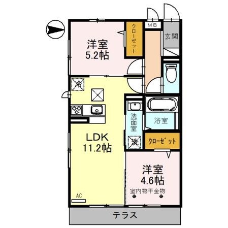 ルピナスVの物件間取画像